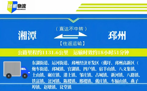 湘潭到邳州物流公司