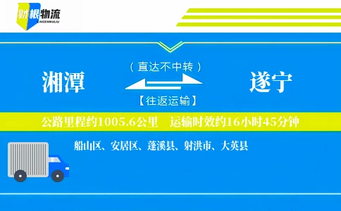 湘潭到遂宁物流公司