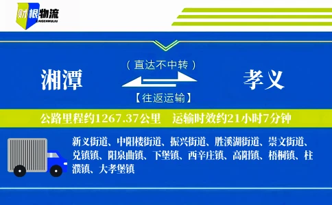 湘潭到孝义物流公司