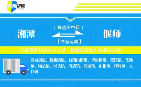 湘潭到偃师物流公司