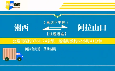 湘西到阿拉山口物流公司