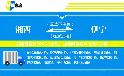 湘西到伊宁物流公司
