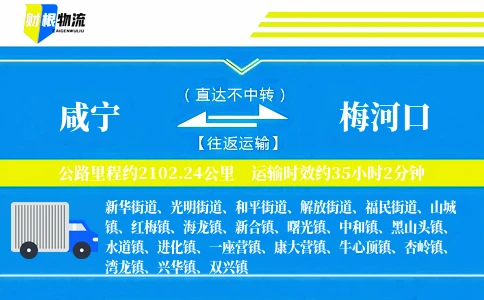 咸宁到梅河口物流公司