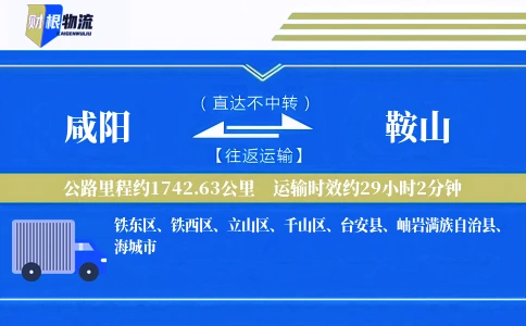 咸阳到鞍山物流公司