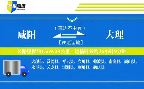 咸阳到大理物流公司