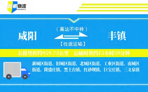 咸阳到丰镇物流公司