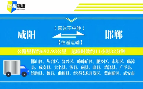 咸阳到邯郸物流公司