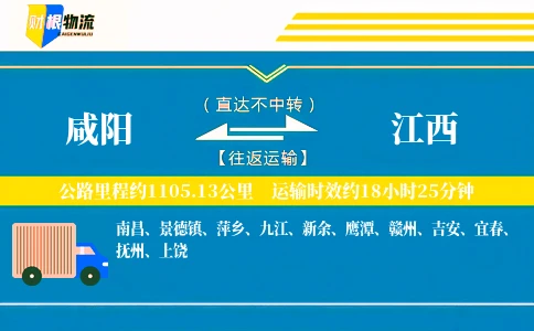 咸阳到江西物流公司