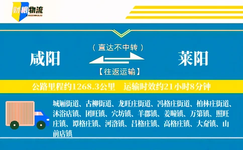 咸阳到莱阳物流公司