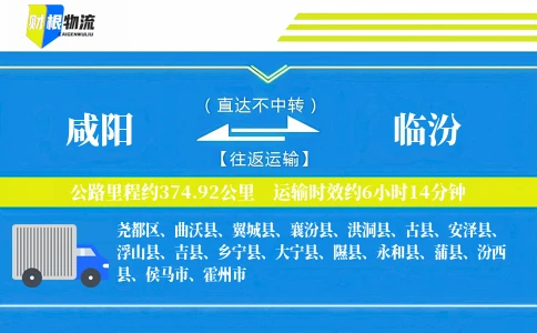 咸阳到临汾物流公司