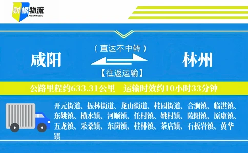 咸阳到林州物流公司