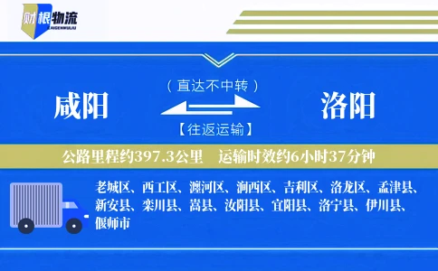 咸阳到洛阳物流公司