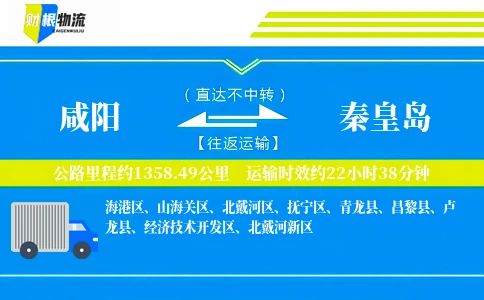 咸阳到秦皇岛物流公司