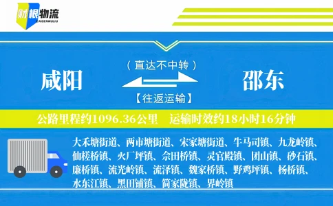 咸阳到邵东物流公司