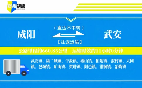 咸阳到武安物流公司