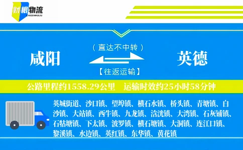 咸阳到英德物流公司