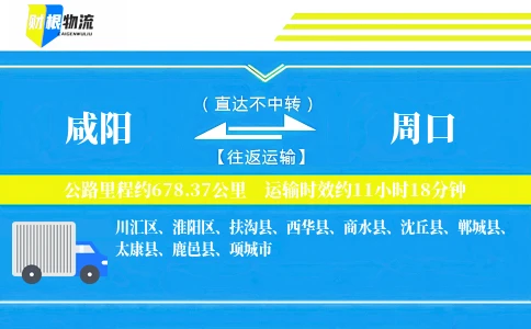 咸阳到周口物流公司