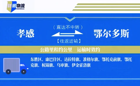 孝感到鄂尔多斯物流公司