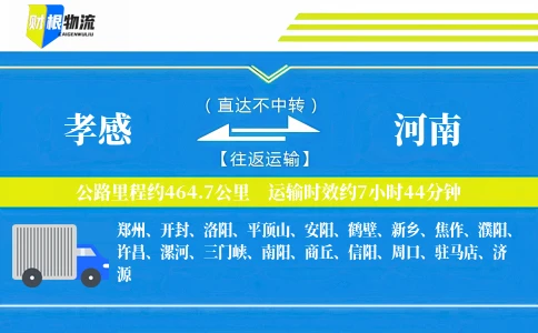 孝感到河南物流公司
