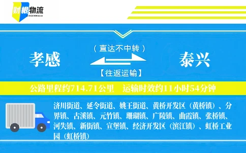 孝感到泰兴物流公司