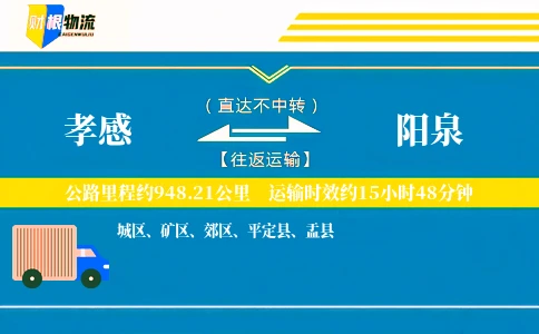 孝感到阳泉物流公司