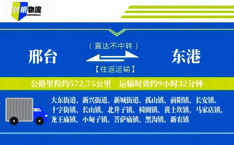 邢台到东港物流公司