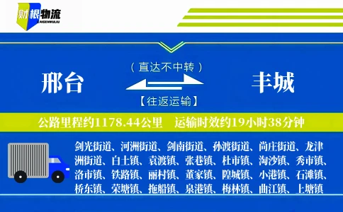 邢台到丰城物流公司