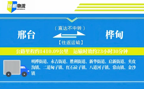 邢台到桦甸物流公司