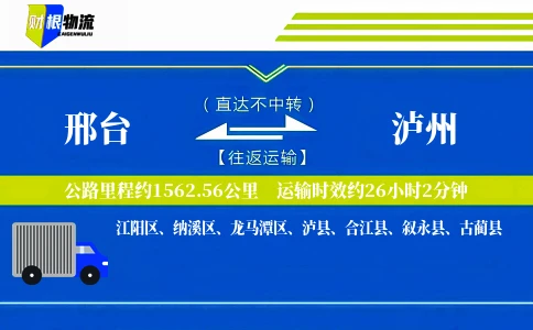 邢台到泸州物流公司