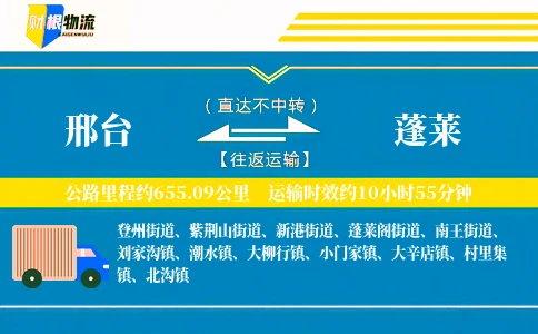 邢台到蓬莱物流公司
