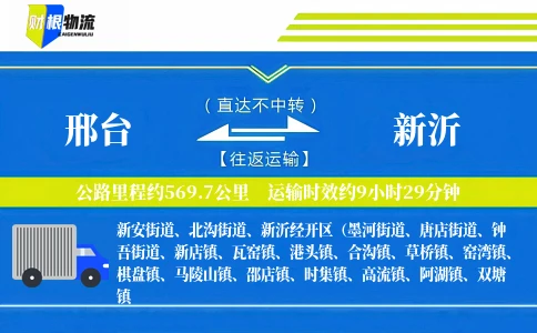 邢台到新沂物流公司