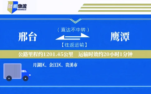 邢台到鹰潭物流公司