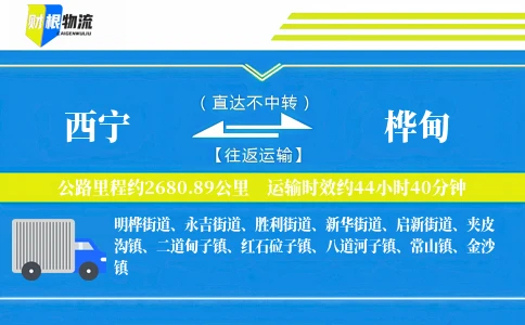 西宁到桦甸物流公司