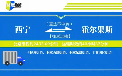 西宁到霍尔果斯物流公司