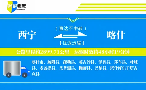 西宁到喀什物流公司