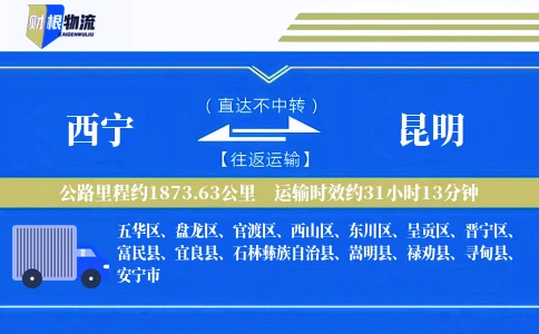 西宁到昆明物流公司