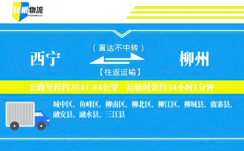 西宁到柳州物流公司
