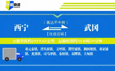 西宁到武冈物流公司