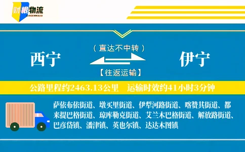西宁到伊宁物流公司