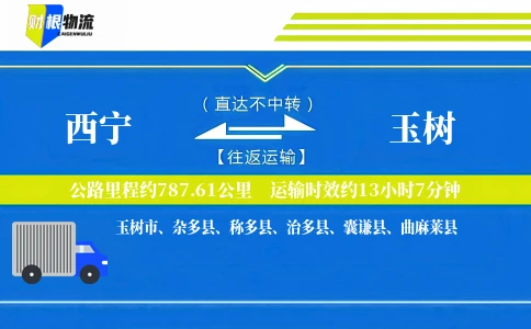 西宁到玉树物流公司
