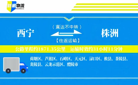 西宁到株洲物流公司