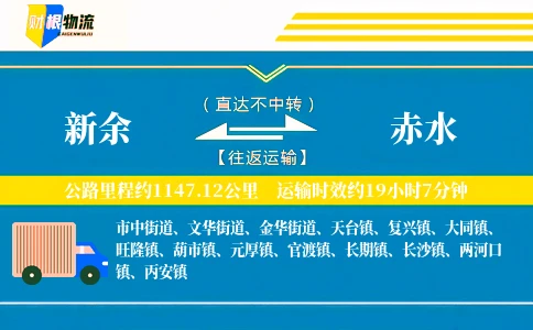 新余到赤水物流公司