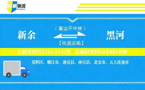 新余到黑河物流公司