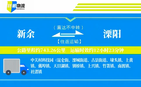 新余到溧阳物流公司