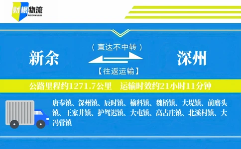 新余到深州物流公司