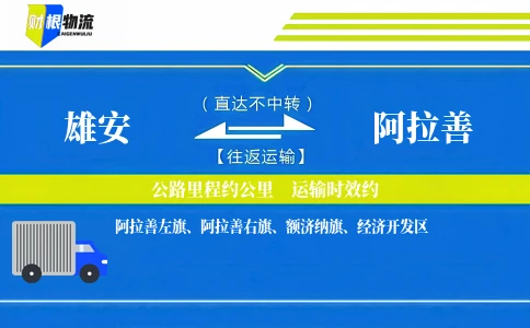 雄安到阿拉善物流公司