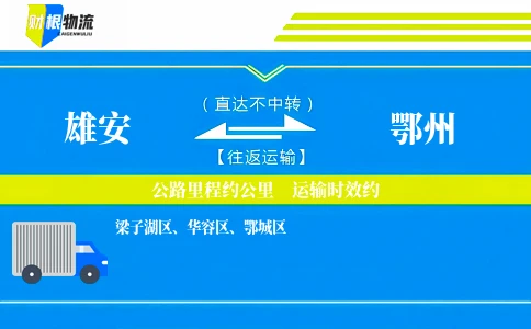 雄安到鄂州物流公司