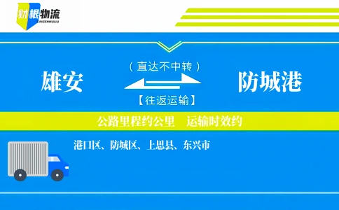 雄安到防城港物流公司