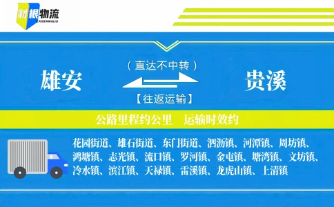 雄安到贵溪物流公司