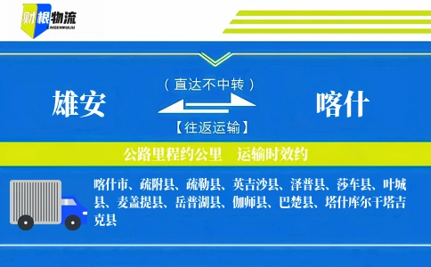 雄安到喀什物流公司